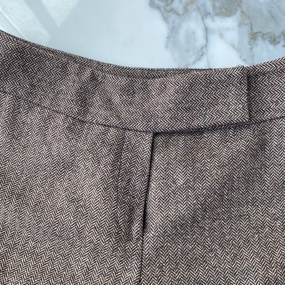 Herringbone tweed cropped trouser - Picture 6 of 6